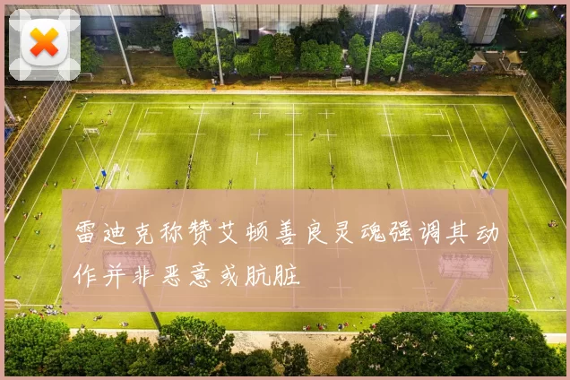 雷迪克称赞艾顿善良灵魂强调其动作并非恶意或肮脏